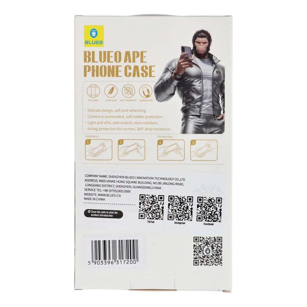 BLUEO APE Phone Case - Apple iPhone 16 blue - Image 2
