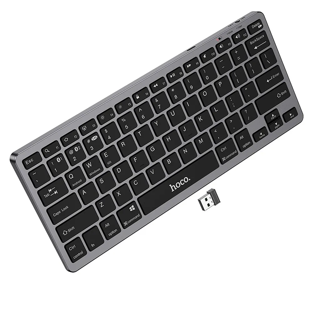 HOCO wireless keyboard QWERTY GM32 black - Image 2