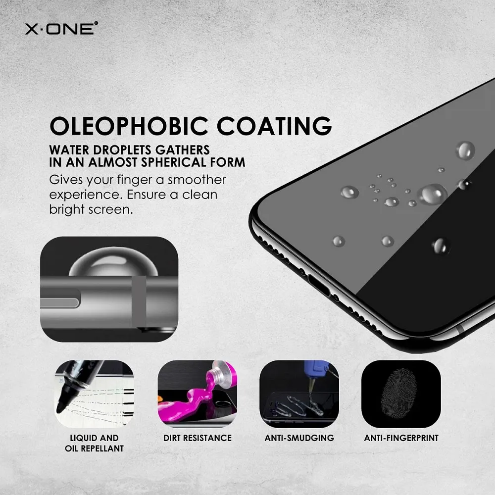 X-ONE Full Cover Extra Strong Matte - for iPhone 16 Pro Max tempered glass 9H - Image 7