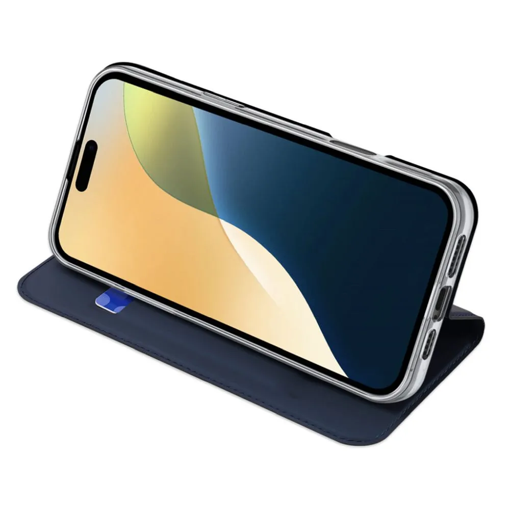 DUX DUCIS wallet case SKIN PRO for IPHONE 16 Plus blue - Image 3