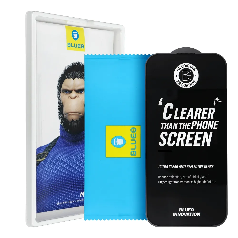 5D Mr. Monkey Glass - Apple iPhone 16 black (Strong Premium AR) - Image 2