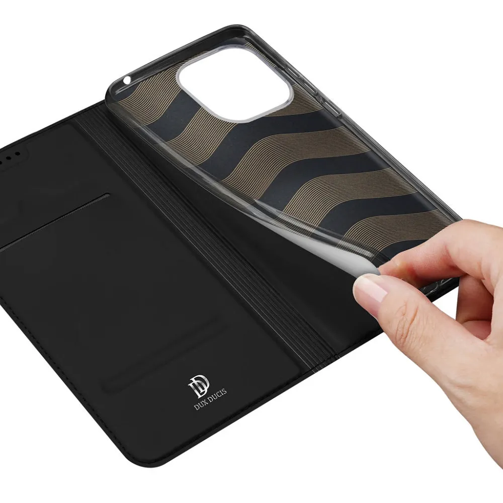 DUX DUCIS wallet case SKIN PRO for REDMI 12C black - Image 3