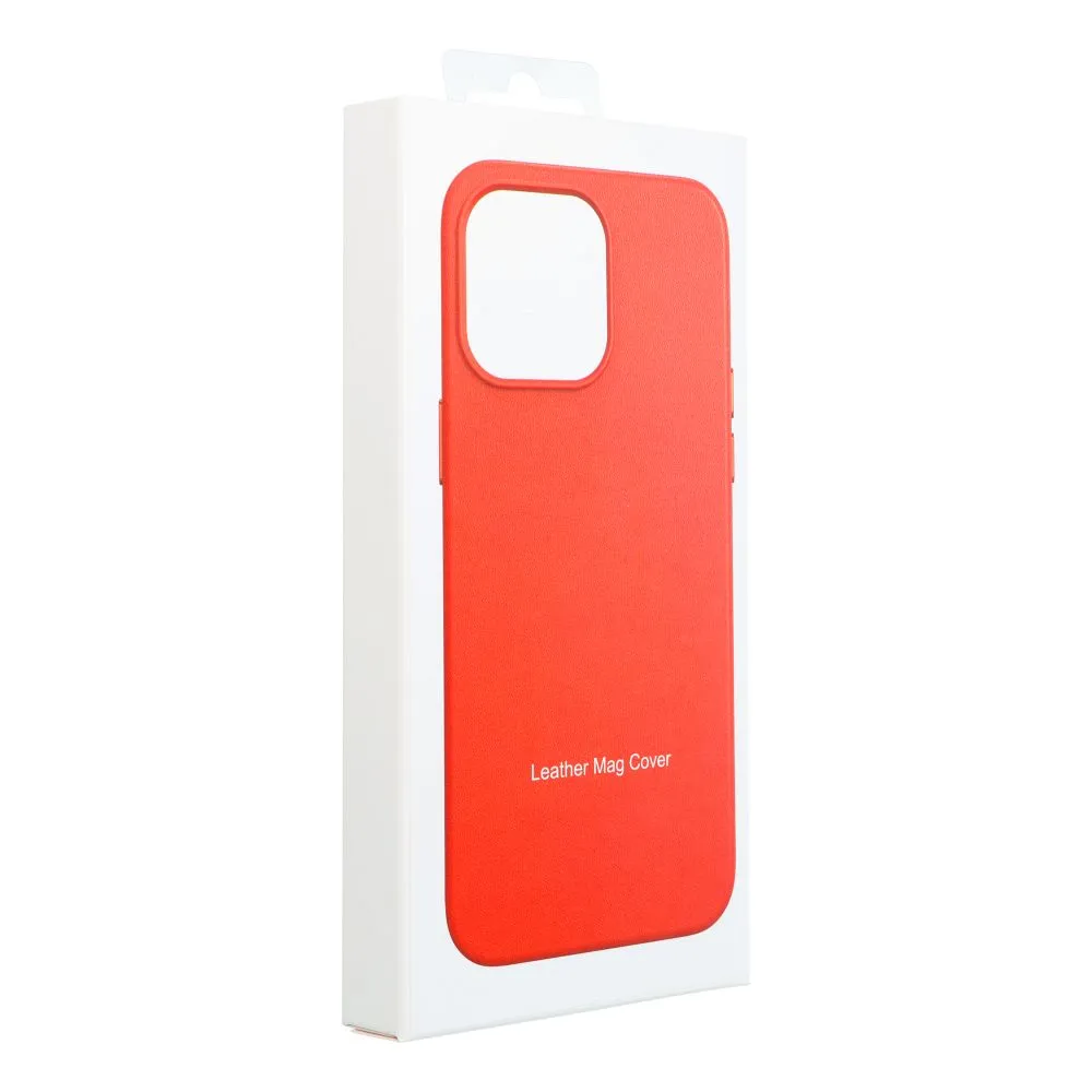 LEATHER MAG COVER case for IPHONE 15 Plus red - Image 8