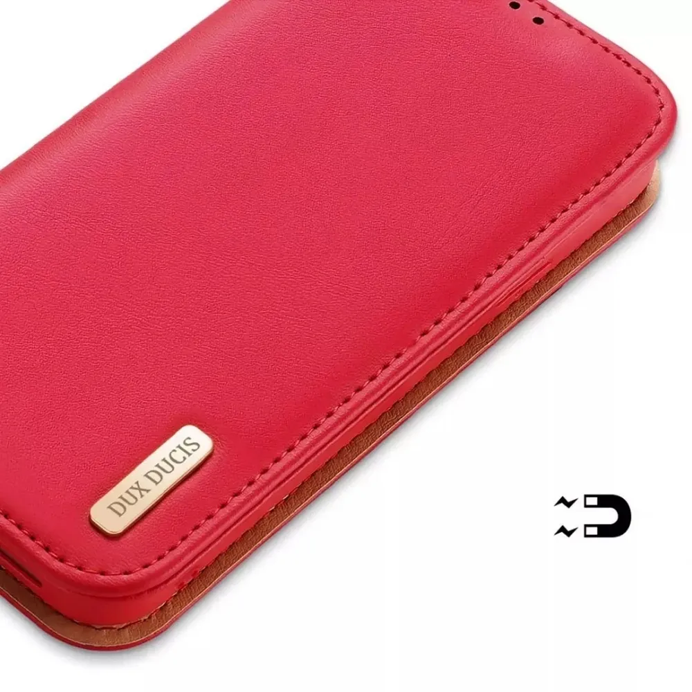 DUX DUCIS wallet case HIVO for IPHONE 15 Pro red - Image 6
