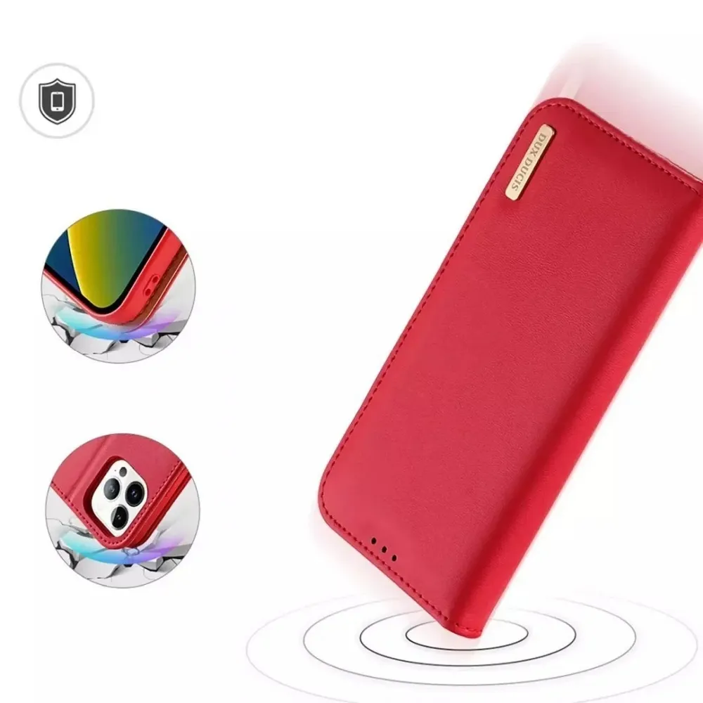 DUX DUCIS wallet case HIVO for IPHONE 15 Pro red - Image 2