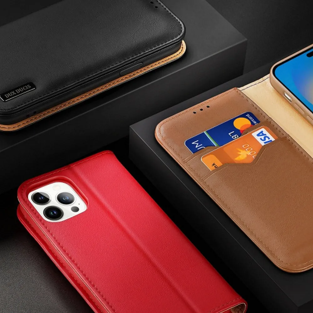 DUX DUCIS wallet case HIVO for IPHONE 15 Pro red - Image 9