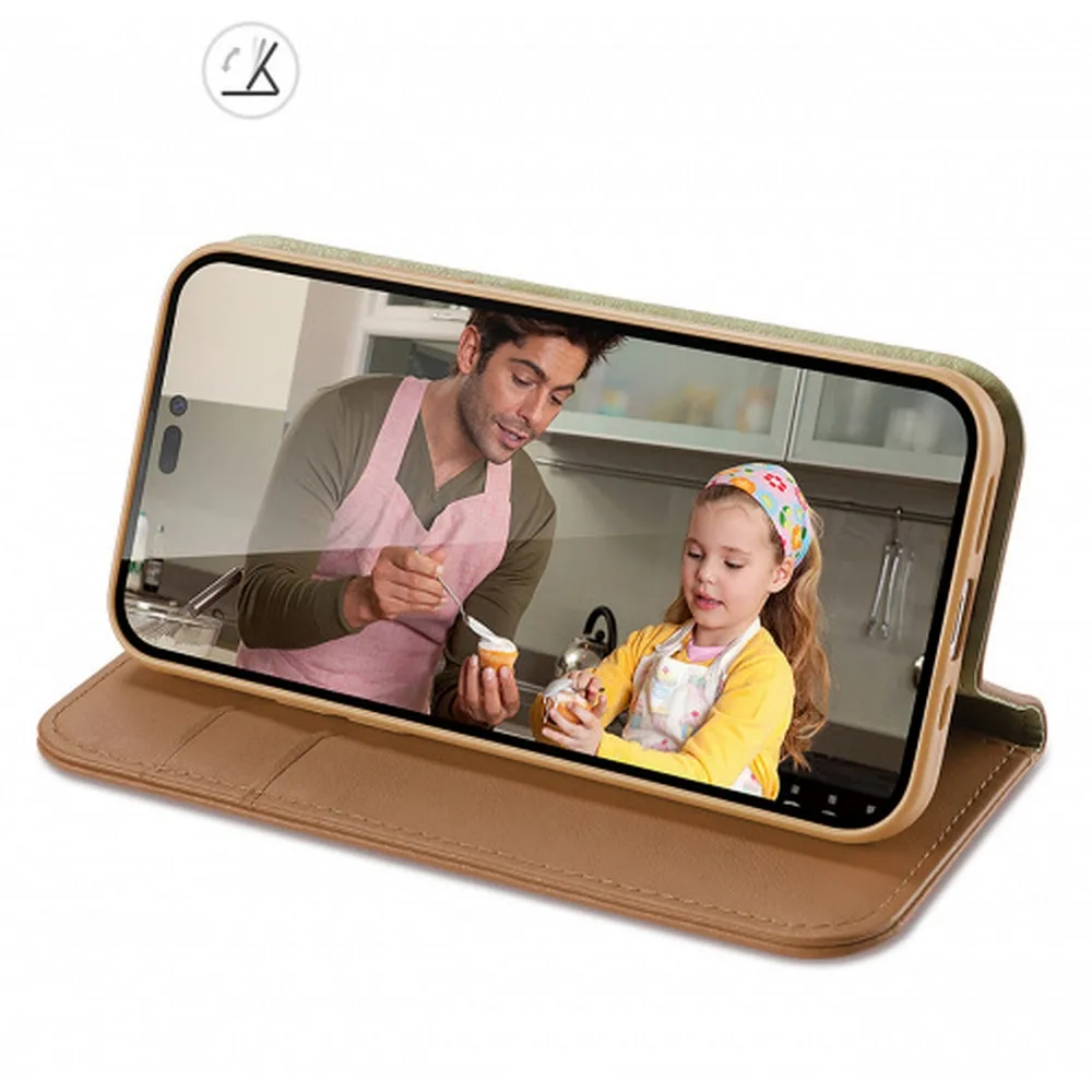 DUX DUCIS wallet case HIVO for IPHONE 15 Pro Max brown - Image 5