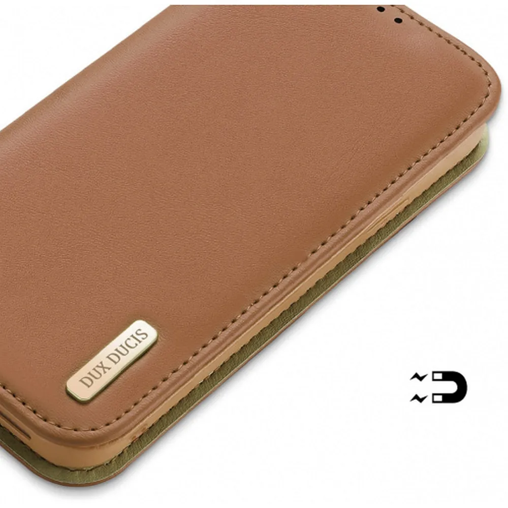 DUX DUCIS wallet case HIVO for IPHONE 15 Pro Max brown - Image 8