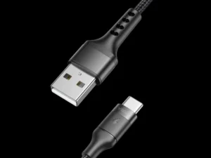 VEGER cable USB A to Type C PD 5A 100W AC03 1,2 m black