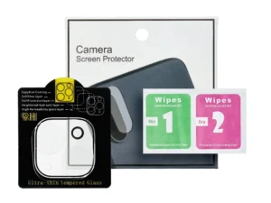 5D Full Glue Camera Tempered Glass - for iPhone 15 Transparent