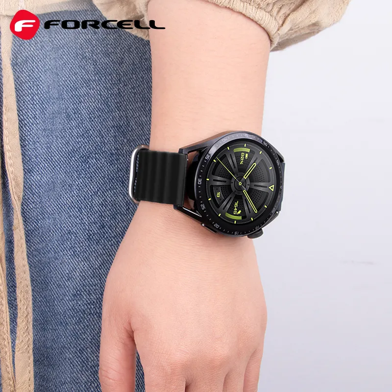 FORCELL F-DESIGN FS01 strap for SAMSUNG Watch 20 mm black - Image 2