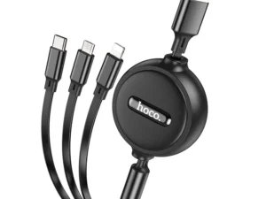 HOCO cable 3in1 USB A to Lightning / Micro USB / Type C 2A X75 1 m black