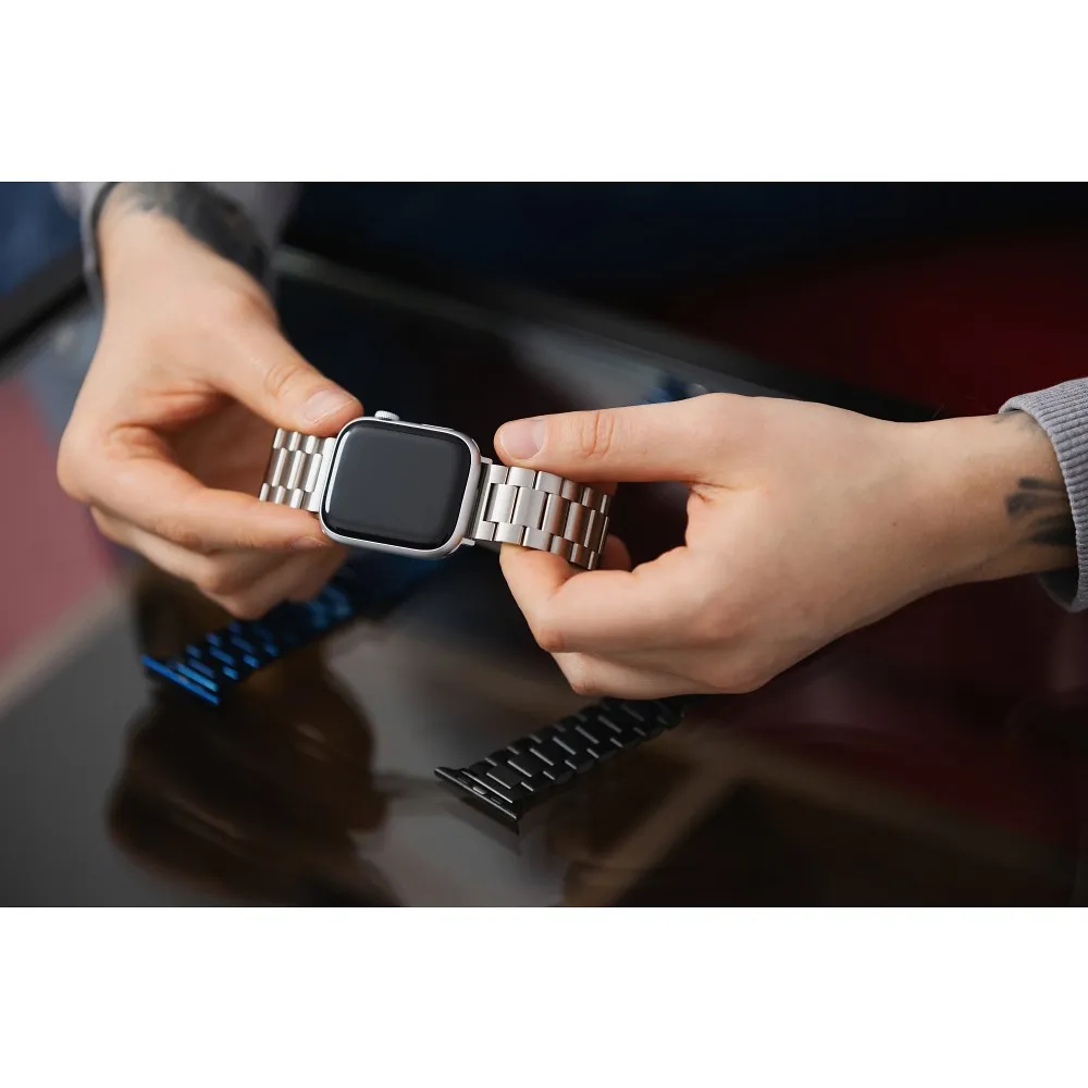 FORCELL F-DESIGN FA10 strap for APPLE Watch 38 / 40 / 41 mm silver - Image 6