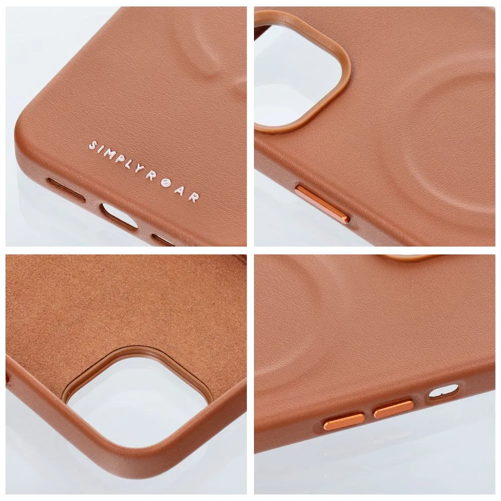 Roar Leather Mag Case - for iPhone 13 Pro Max Brown - Image 4