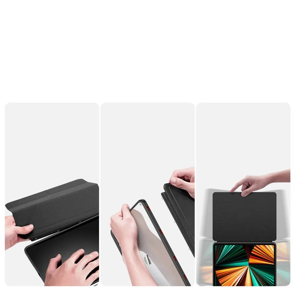 DUX DUCIS case MAGI with pencil storage for iPad Pro 12.9 (2018/2020/2021/2022) black - Image 3