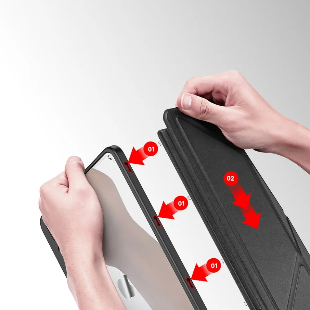 DUX DUCIS case MAGI with pencil storage for iPad Pro 12.9 (2018/2020/2021/2022) black - Image 14