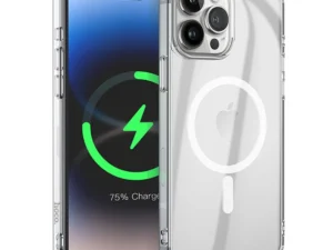 HOCO Magnetic airbag anti-fall case compatible with MagSafe do IPHONE 15 PRO MAX transparent