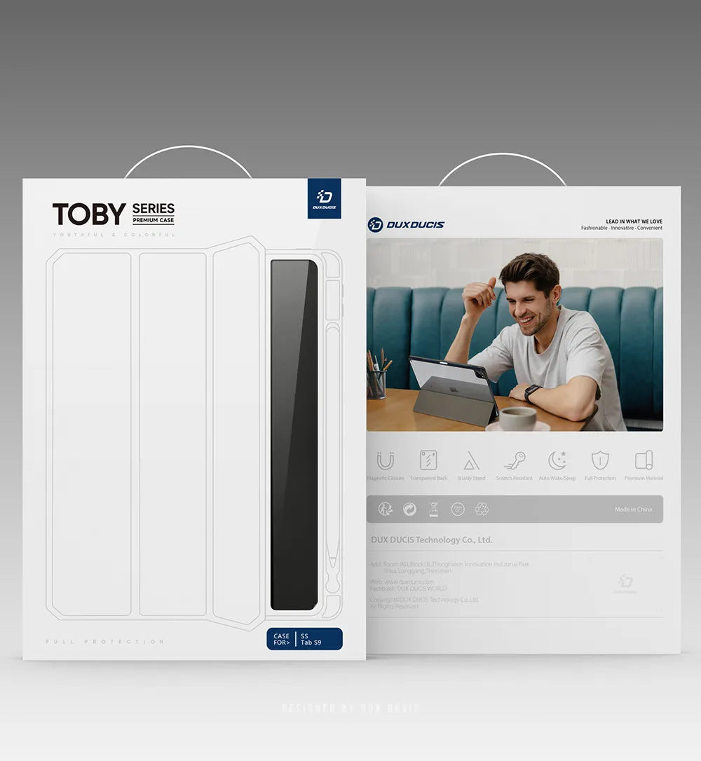 DUX DUCIS case TOBY with pencil storage for SAMSUNG Tab S9 black - Image 4