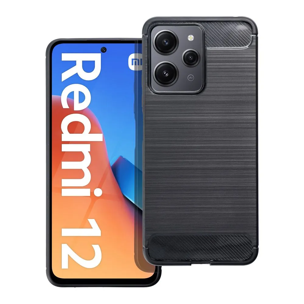 CARBON tok a XIAOMI Redmi 12 4G / Redmi 12 5G készülékhez, fekete - Image 2