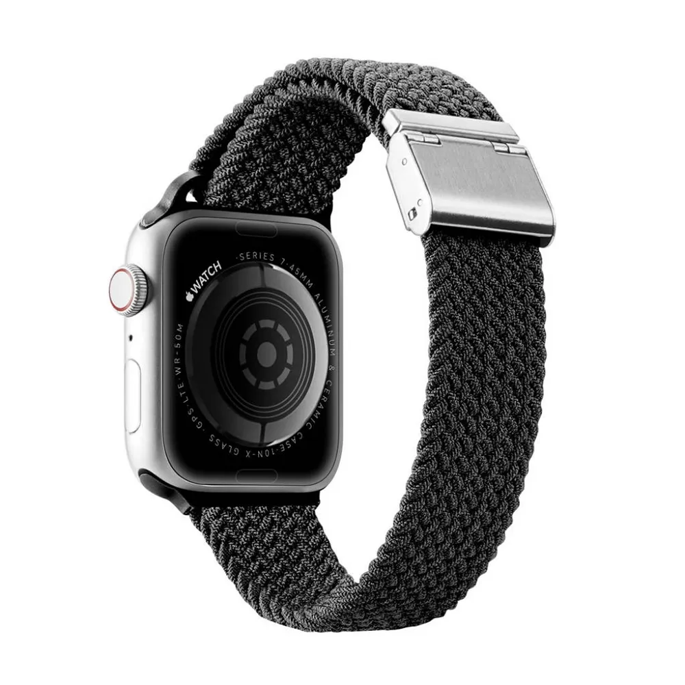 DUX DUCIS strap MIXTURE II stretchable braided for Apple Watch 38 / 40 / 41 mm black - Image 2