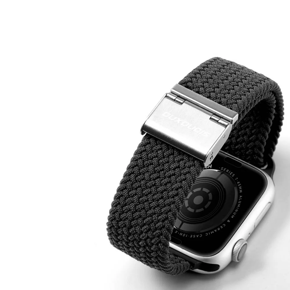 DUX DUCIS strap MIXTURE II stretchable braided for Apple Watch 38 / 40 / 41 mm black - Image 6