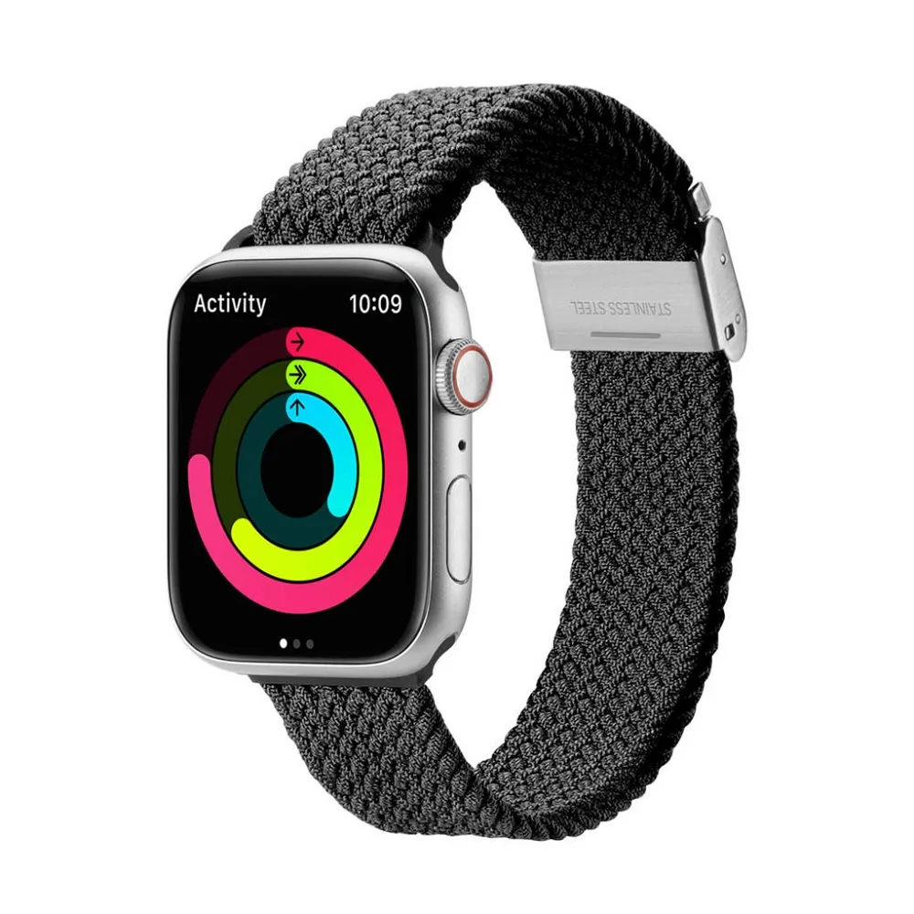 DUX DUCIS strap MIXTURE II stretchable braided for Apple Watch 38 / 40 / 41 mm black