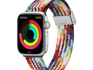 DUX DUCIS strap MIXTURE II stretchable braided for Apple Watch 42 / 44 / 45 mm rainbow