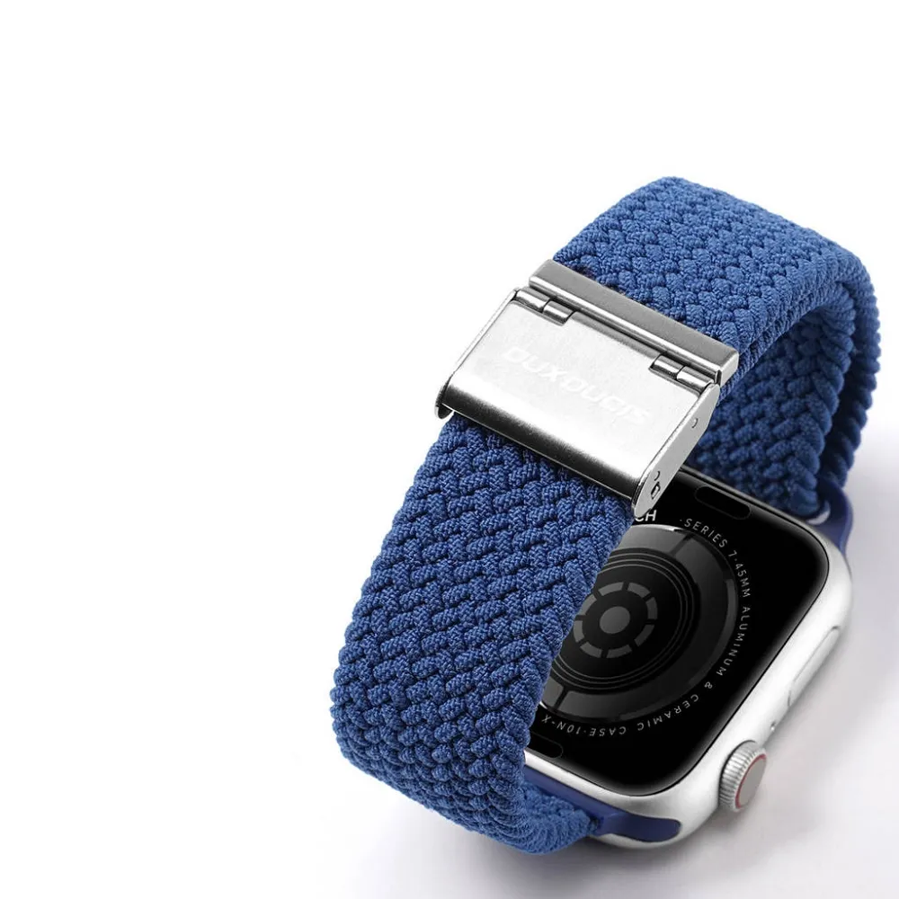 DUX DUCIS strap MIXTURE II stretchable braided for Apple Watch 42 / 44 / 45 mm blue - Image 7