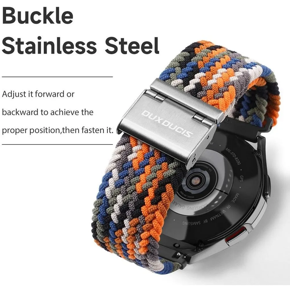 DUX DUCIS strap MIXTURE II stretchable braided 20 mm camo - Image 4