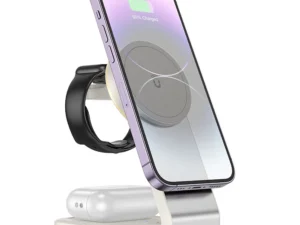 HOCO wireless charger 3in1 compatible with MagSafe 15W CQ3 white
