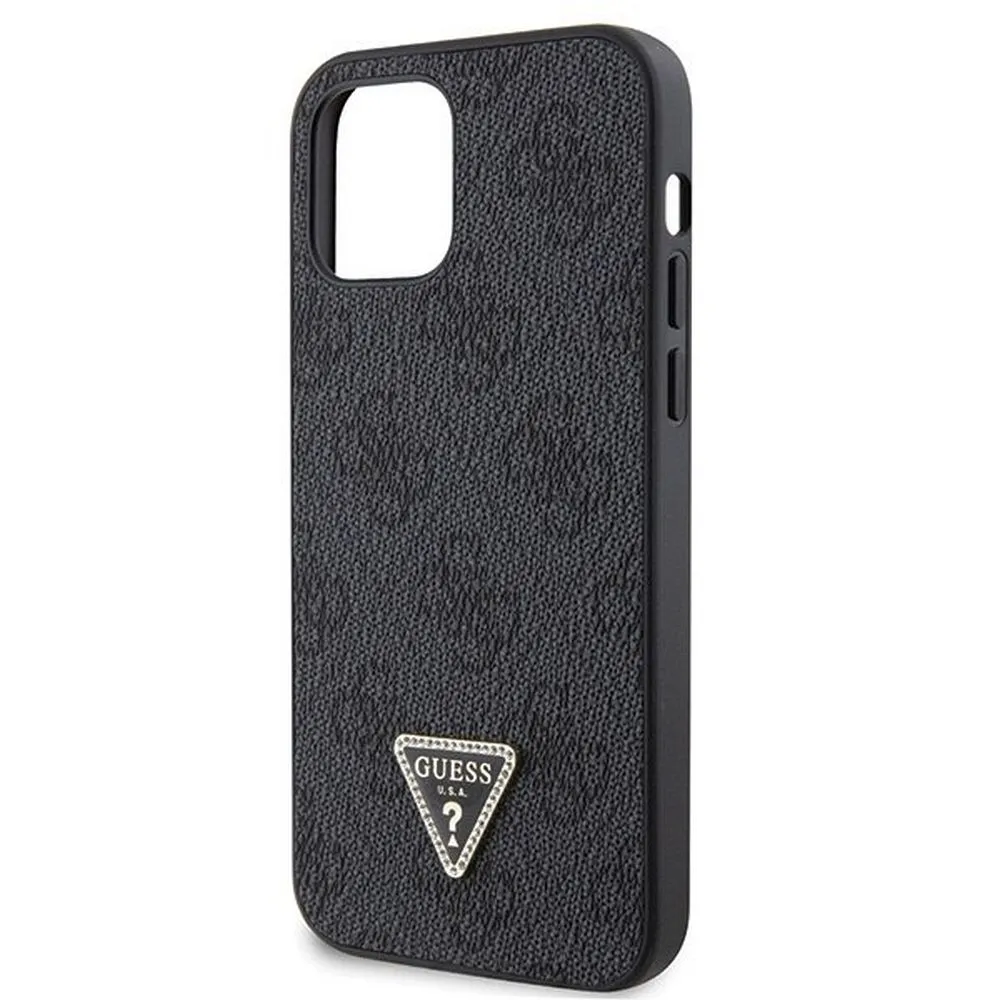 GUESS case for IPHONE 12 / 12 Pro GUHCP12MP4TDSCPK (Metal Logo Starss Crossbody) black - Image 7