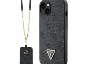 GUESS case for IPHONE 13 GUHCP13MP4TDSCPK (Metal Logo Starss Crossbody) black