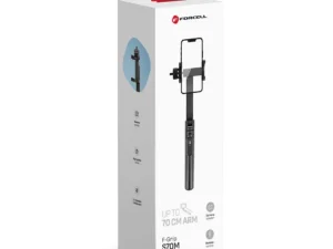 FORCELL F-GRIP S70M szelfibot vezeték nélküli távirányítóval és állvánnyal, fekete