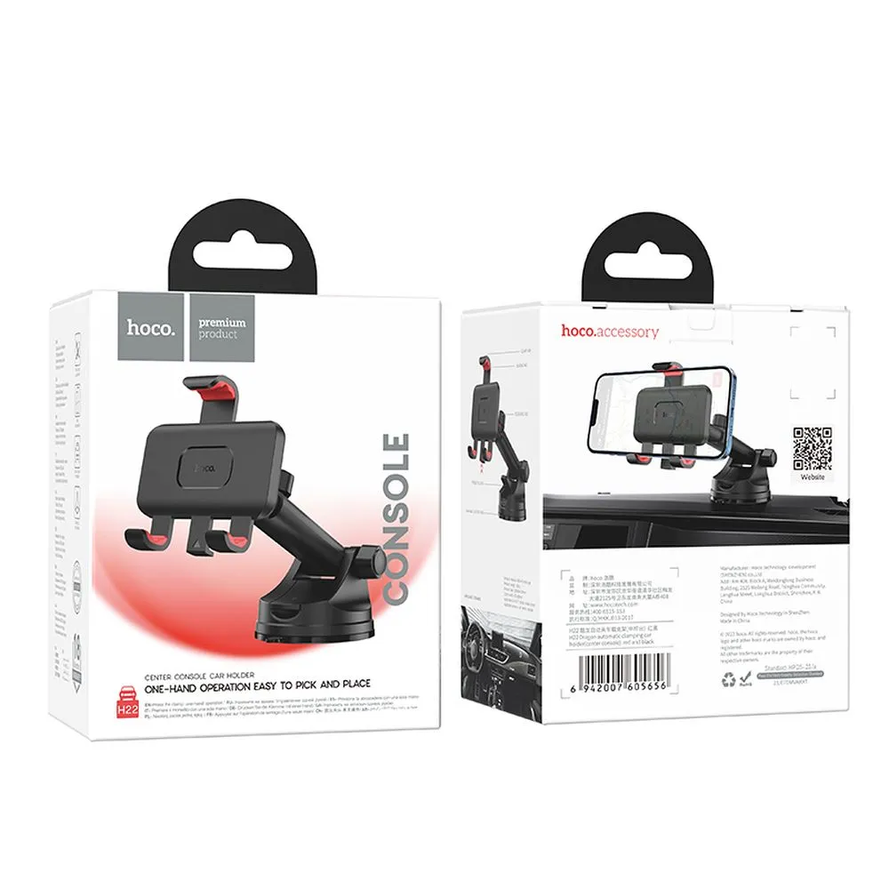 HOCO car holder for windshield / center console H22 black - Image 9