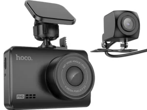 HOCO car camera with screen 2,45" + rear camera 1080P/30fps DV3 black