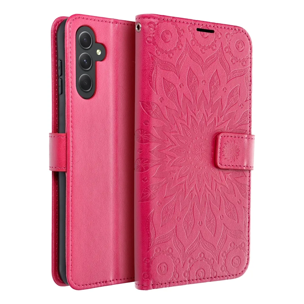 MEZZO Book case for SAMSUNG A34 5G mandala magenta - 10. kép