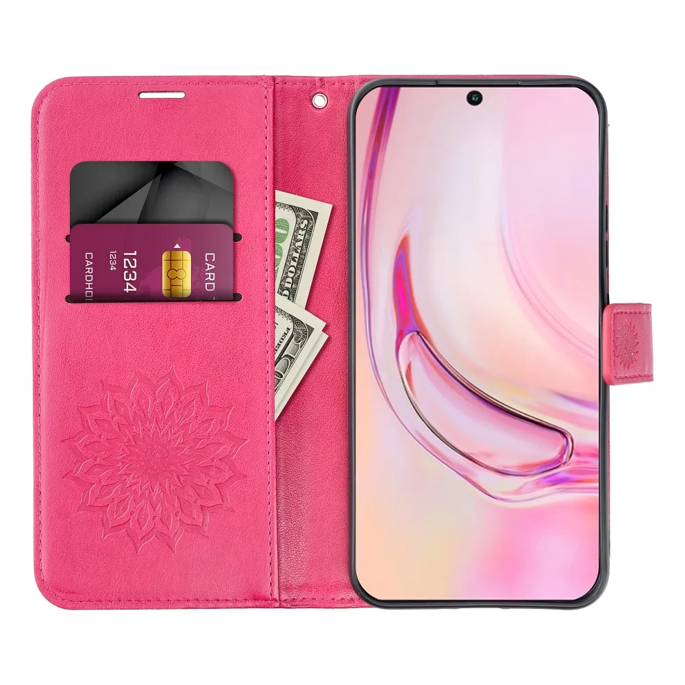 MEZZO Book case for XIAOMI Redmi Note 12 Pro 5G mandala magenta - Image 4