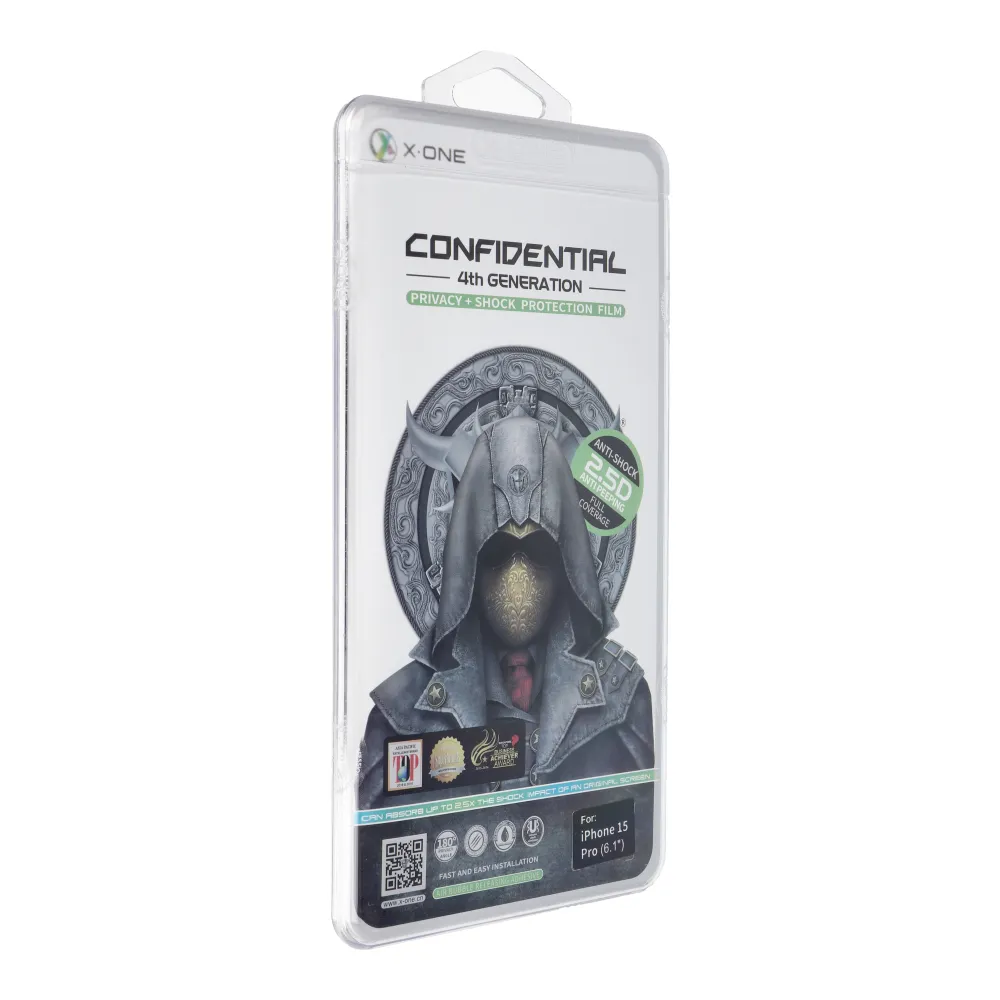 X-ONE Extreme Shock Eliminator 4th gen. Privacy - for iPhone 15 Pro