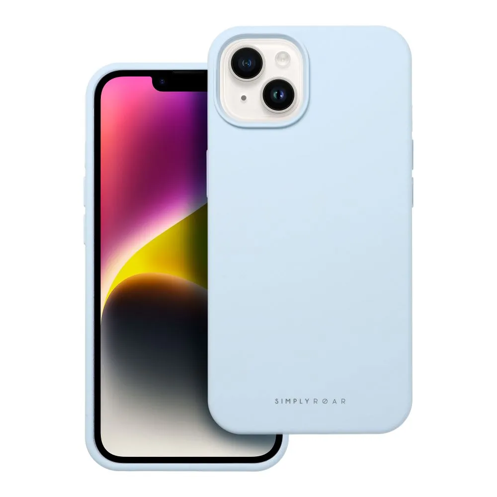 Roar Cloud-Skin Case - for iPhone 14 Light Blue