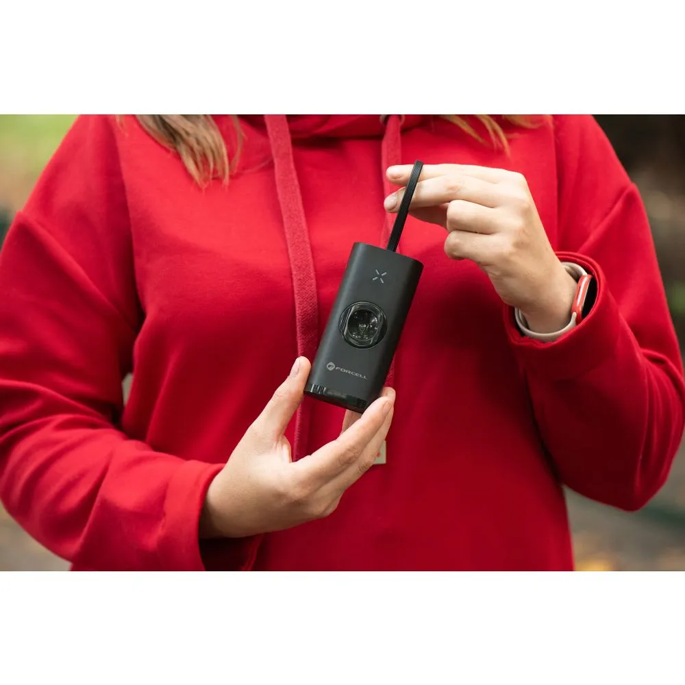 FORCELL F-ENERGY F10k1 powerbank compatible with Apple Watch PD QC3.0 5A 22,5W 10 000 mAh black - Image 9