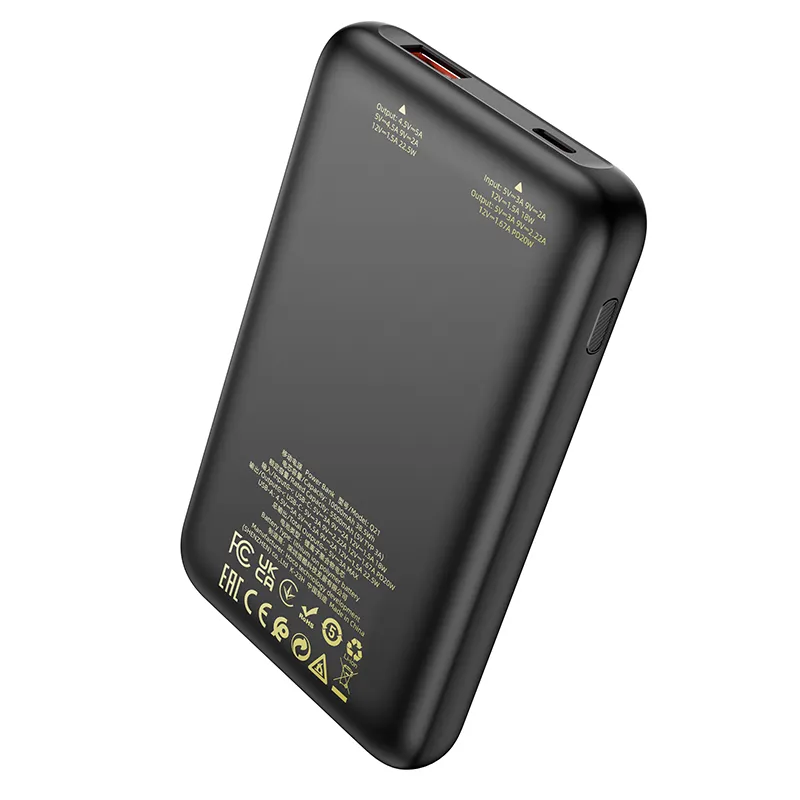HOCO powerbank 10 000mAh PD QC3.0 3A 22,5W Q21 black - Image 2