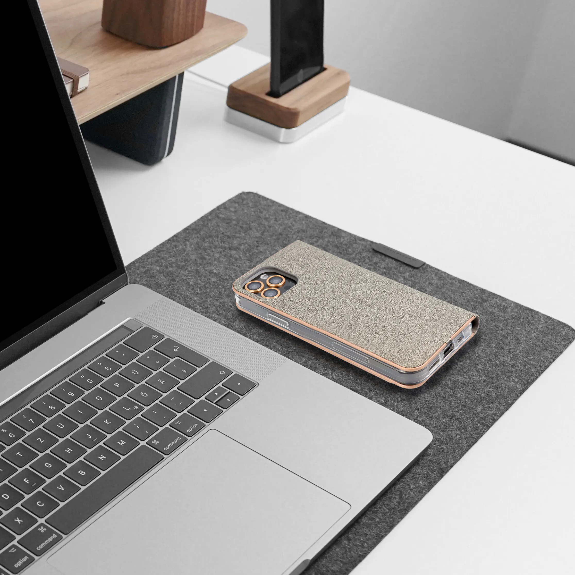 LUNA Book Gold for XIAOMI Redmi NOTE 13 PRO 5G silver - Image 6