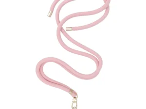 SWING (8mm) pendant for the phone with adjustable length / cord length 165cm (max 82.5cm in the loop) / on the shoulder or neck - lite pink