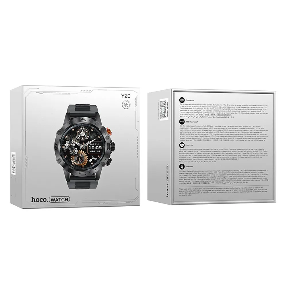 HOCO smartwatch with call function Y20 black - Image 4