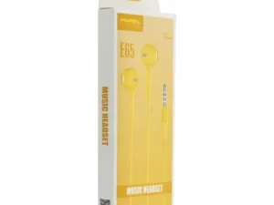 PAVAREAL wire earphone Jack 3,5 mm with microphone PA-E65 yellow