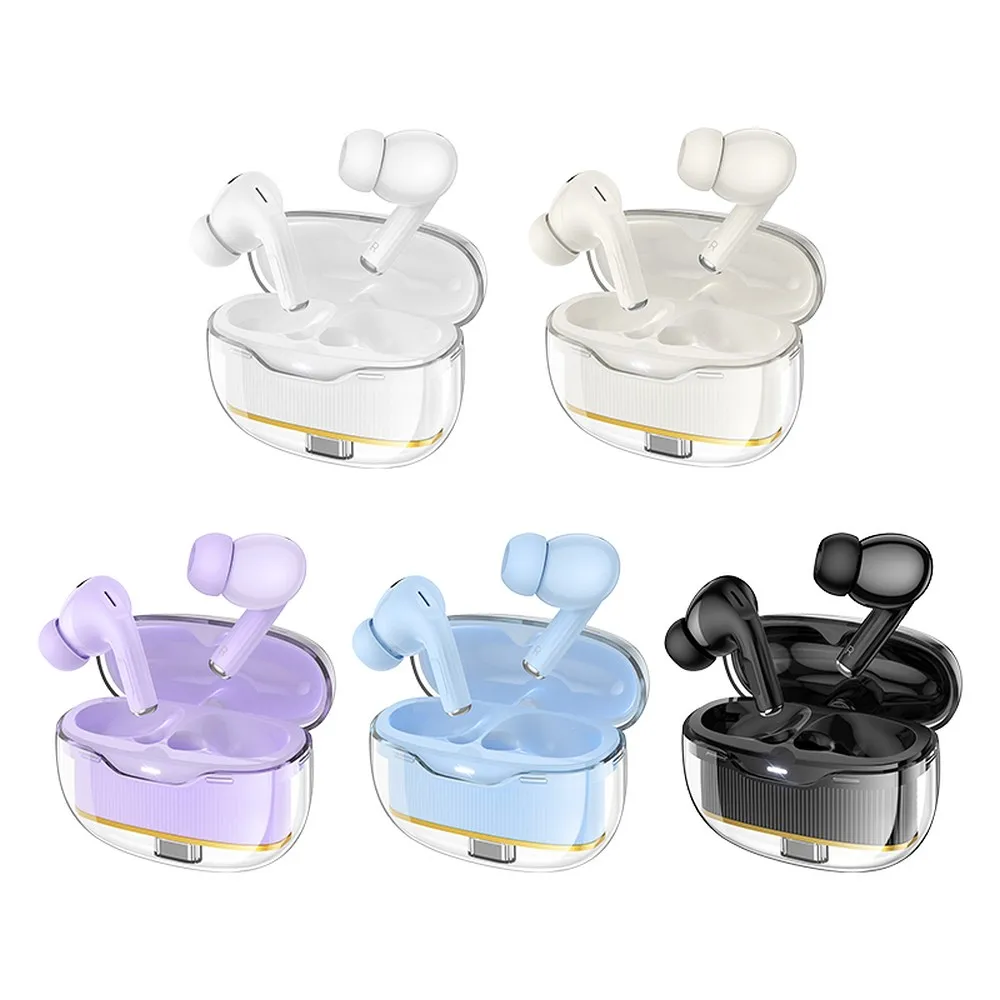 HOCO wireless earphones bluetooth TWS EW54 milky white - Image 2