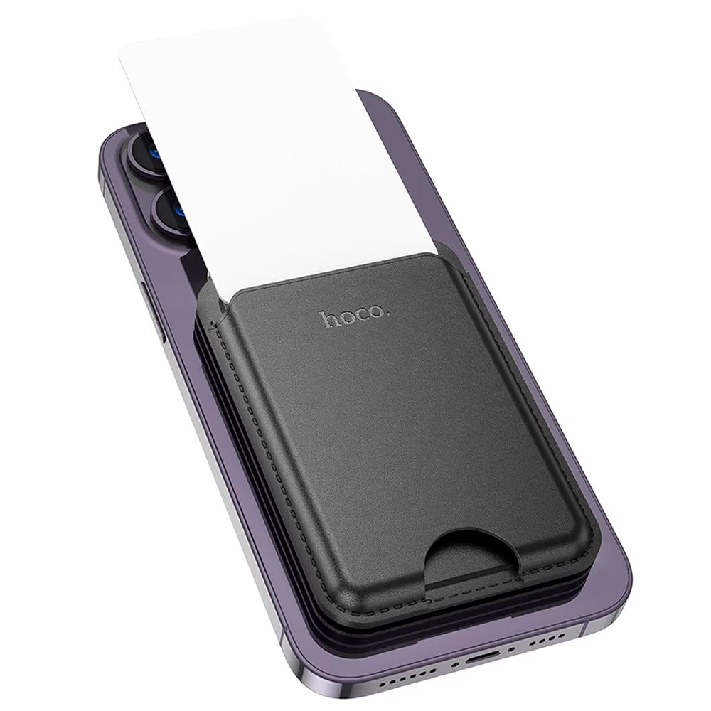 HOCO magnetic wallet compatible with MagSafe GT3 black - Image 2