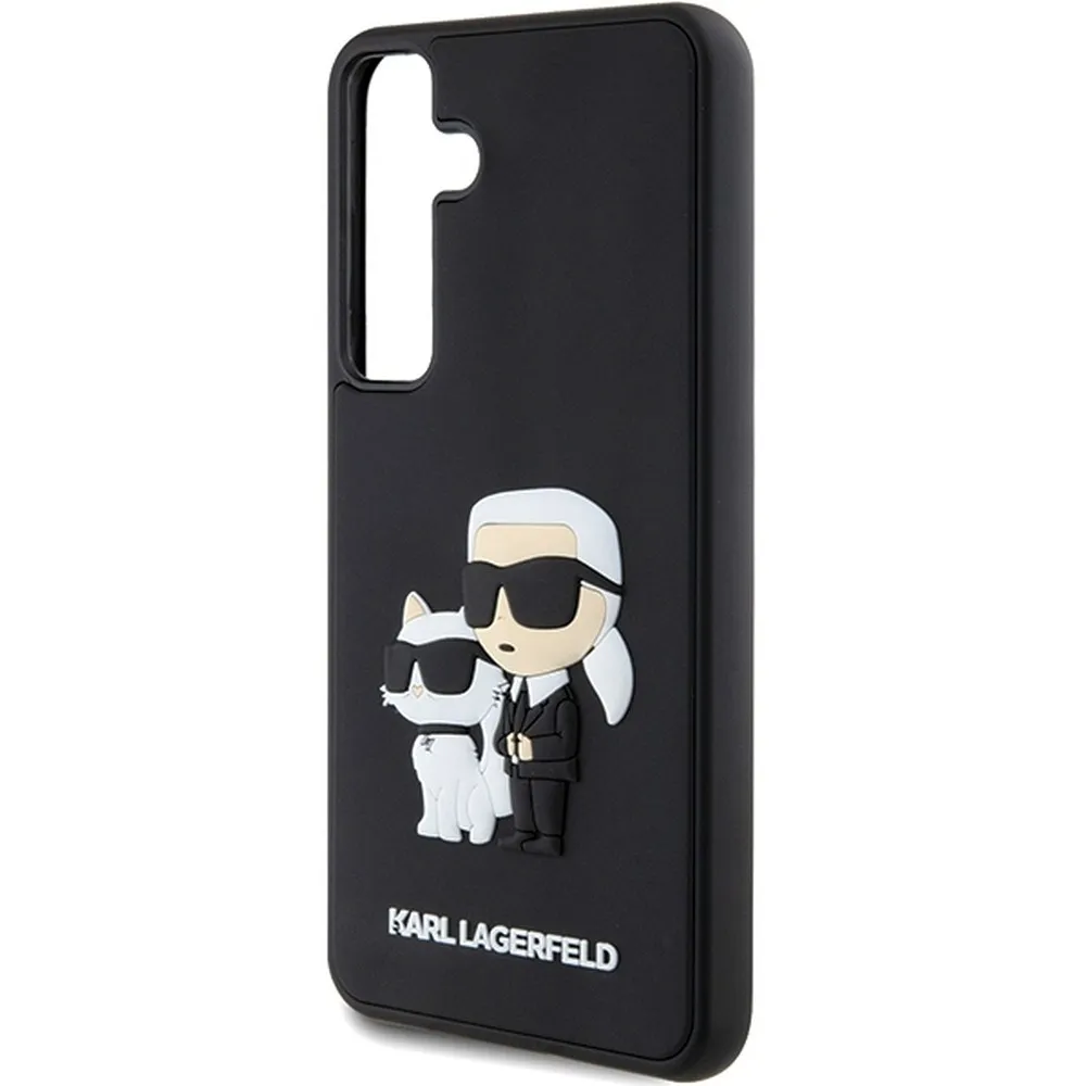 KARL LAGERFELD case for SAMSUNG S24 KLHCS24S3DRKCNK (3D RUBBER KC NFT) black - Image 3