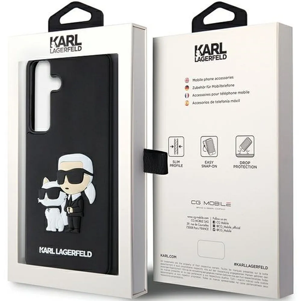 KARL LAGERFELD case for SAMSUNG S24 KLHCS24S3DRKCNK (3D RUBBER KC NFT) black - Image 8