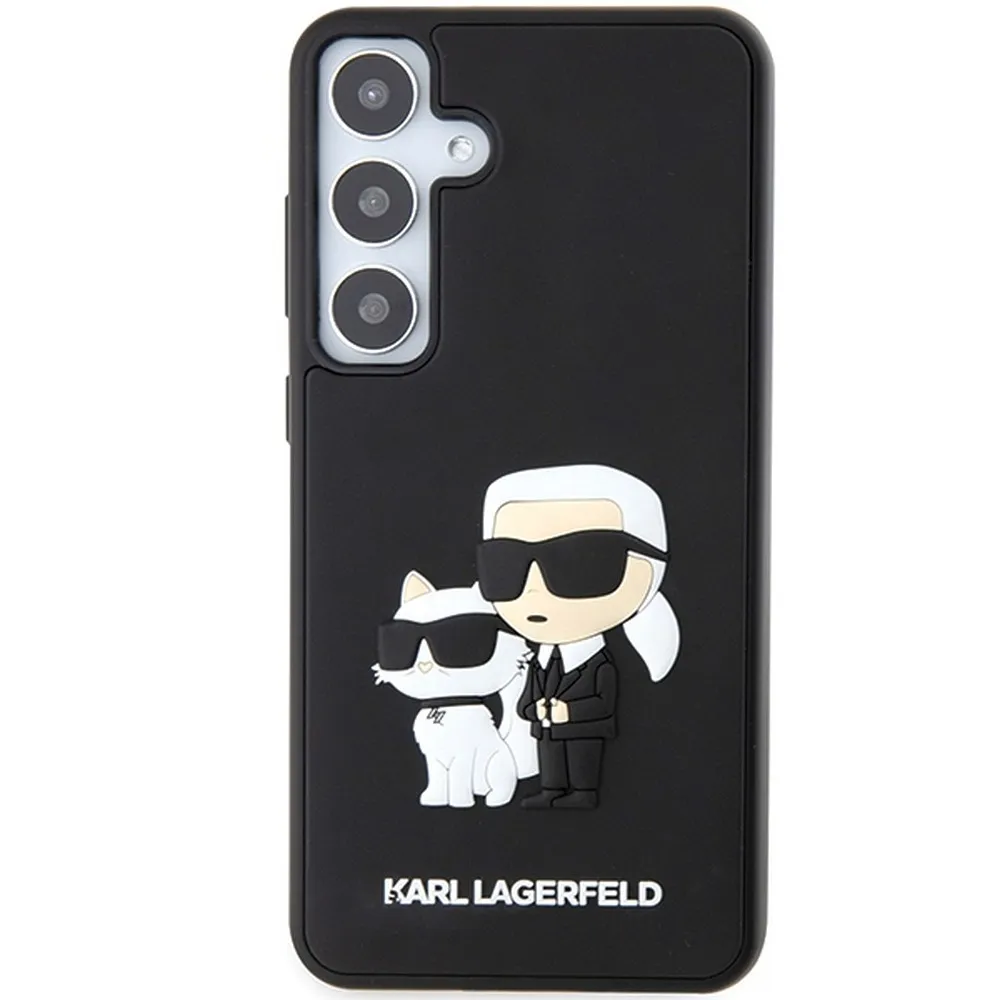KARL LAGERFELD case for SAMSUNG S24 Plus KLHCS24M3DRKCNK (3D RUBBER KC NFT) black - Image 6